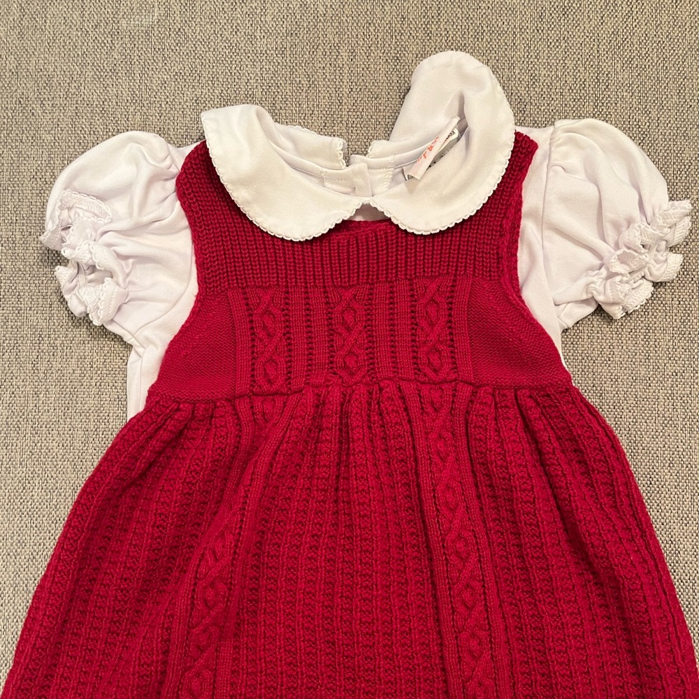 Gap red knit dress 2T